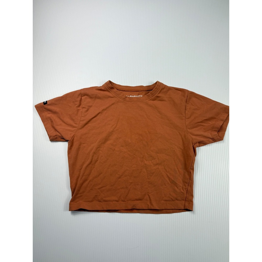 Alphalete Crop Top Tee Shirt Lifestyle Fit Short Sleeve‎ Casual Small